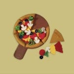 Pizza set made from felt