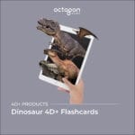 Dinosaur flash cards with augmented reality (AR) feature