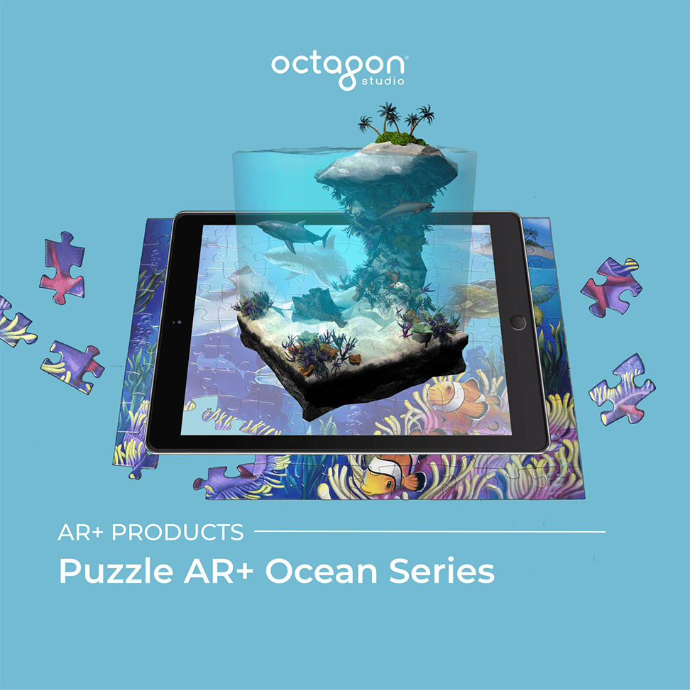Puzzle AR+ 1 Ocean puzzle with augmented reality (AR) feature