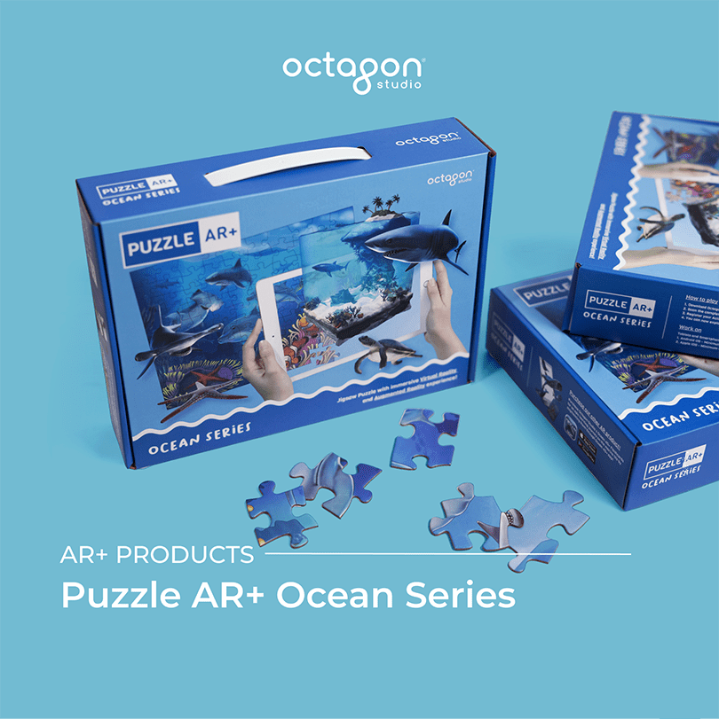 Puzzle AR+ 2 Ocean puzzle with augmented reality (AR) feature