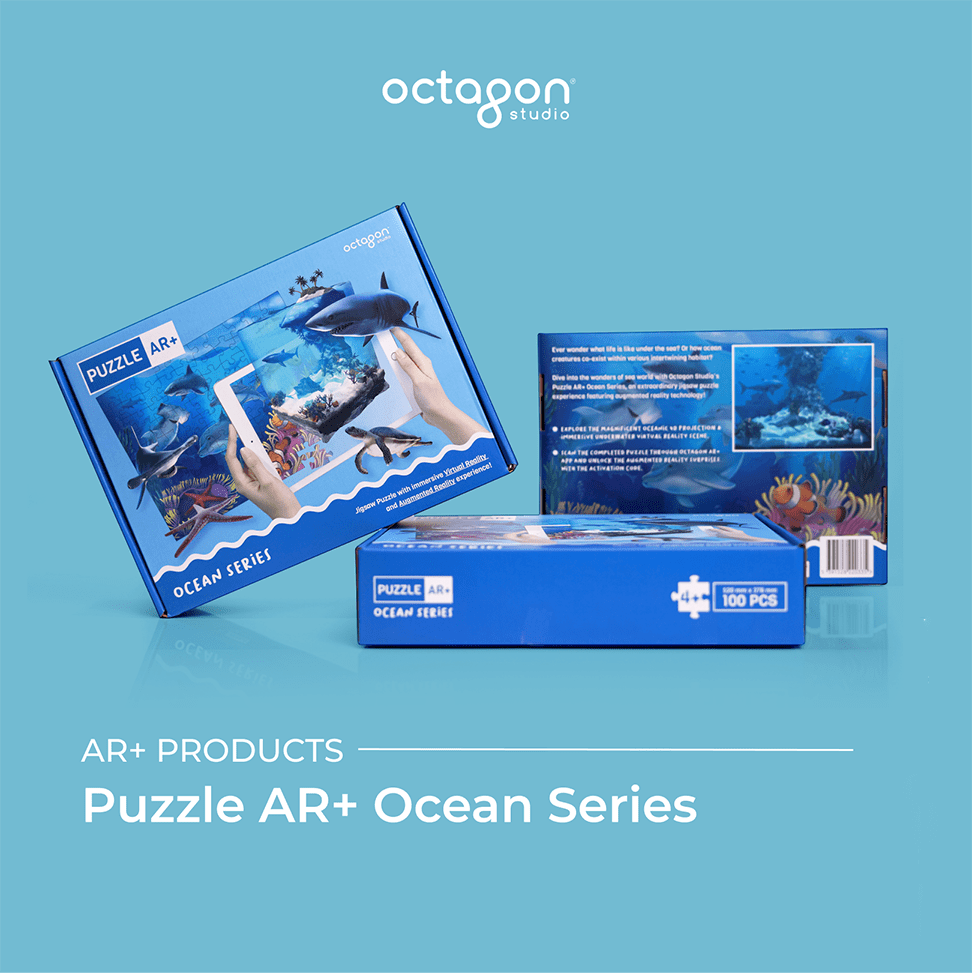 Puzzle AR+ 4 Ocean puzzle with augmented reality (AR) feature