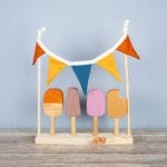 wooden ice cream stand
