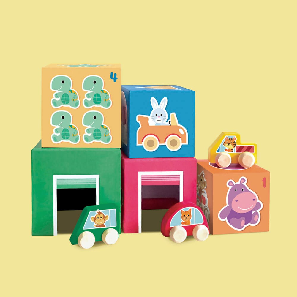 Mini Stacking Blocks Garage Edition Schoolyard